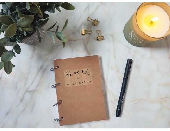 Carnet et agenda sur-mesure A5 - Anneaux de reliure