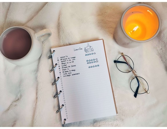 Carnet et agenda sur-mesure A5 - Anneaux de reliure