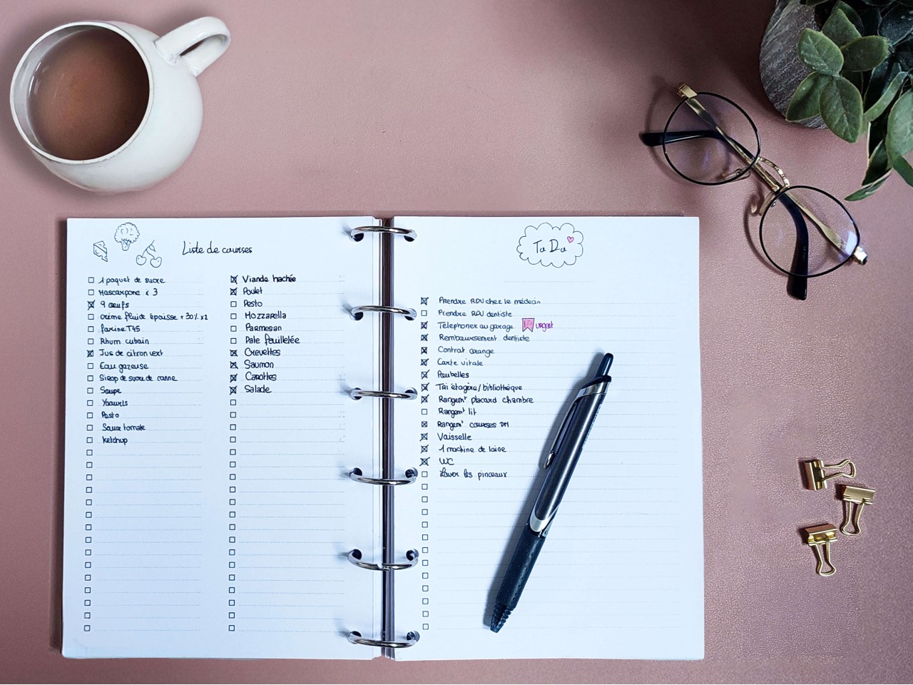 Carnet et agenda sur-mesure A5 - Anneaux de...