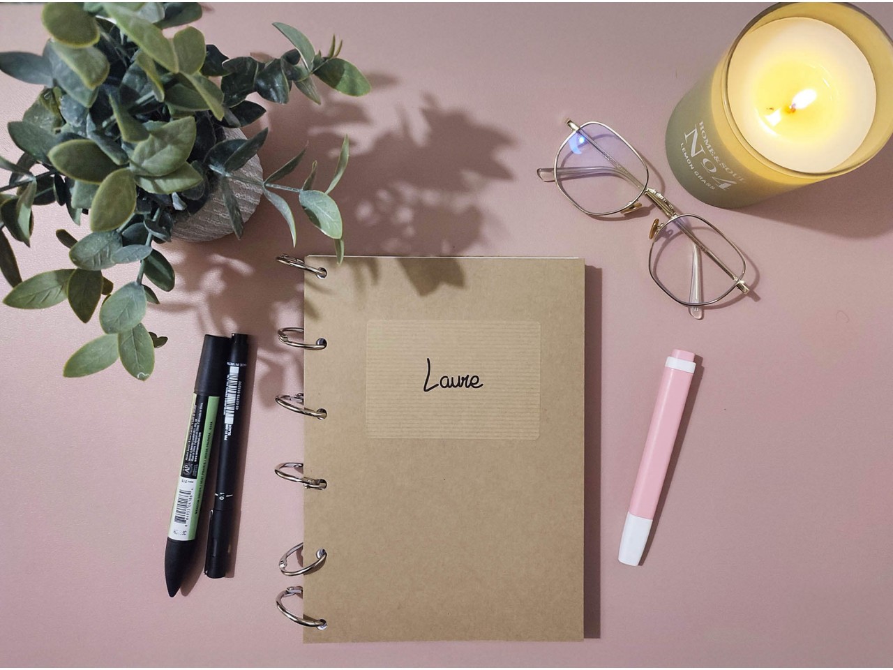 Bullet journal sur-mesure A5 - Anneaux de reliure