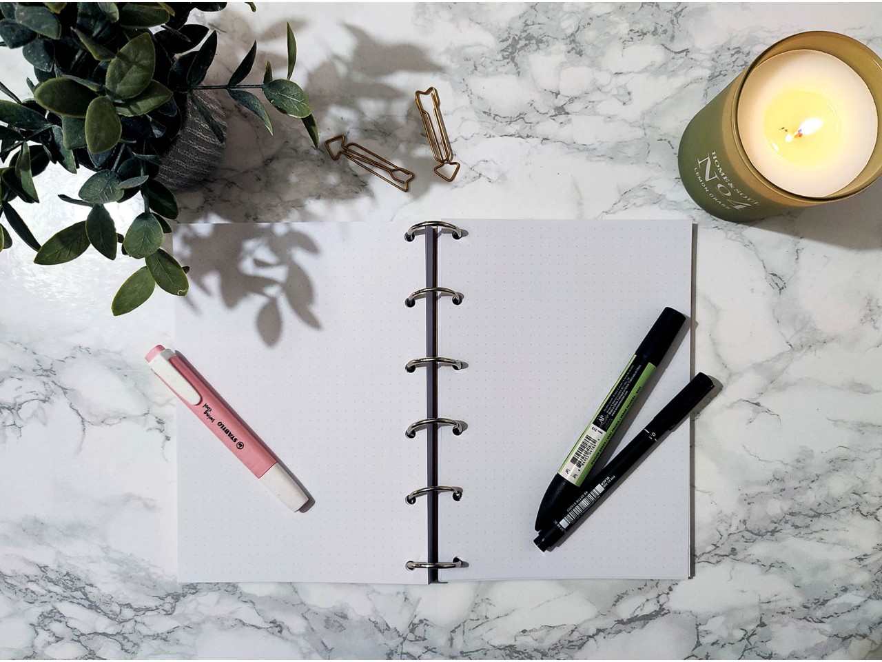 Bullet journal sur-mesure A5 - Anneaux de reliure