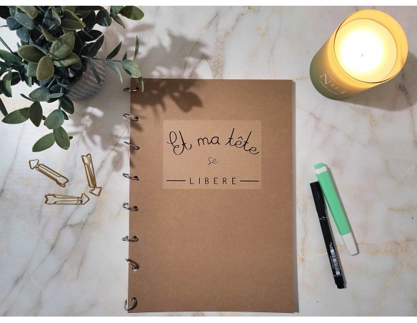 Cahier et agenda sur-mesure A4 - Anneaux de reliure