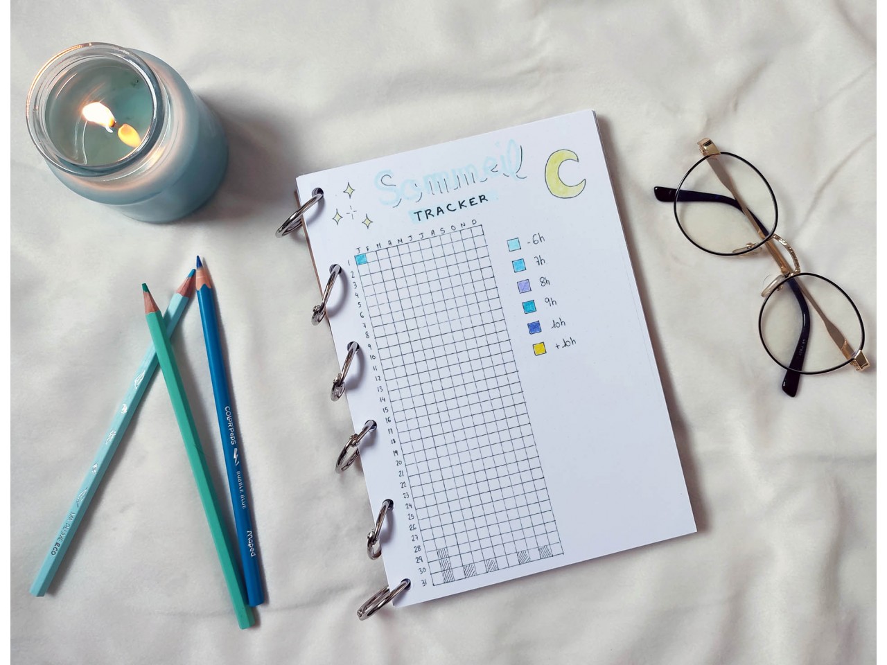 Bullet journal sur-mesure A5 - Anneaux de reliure