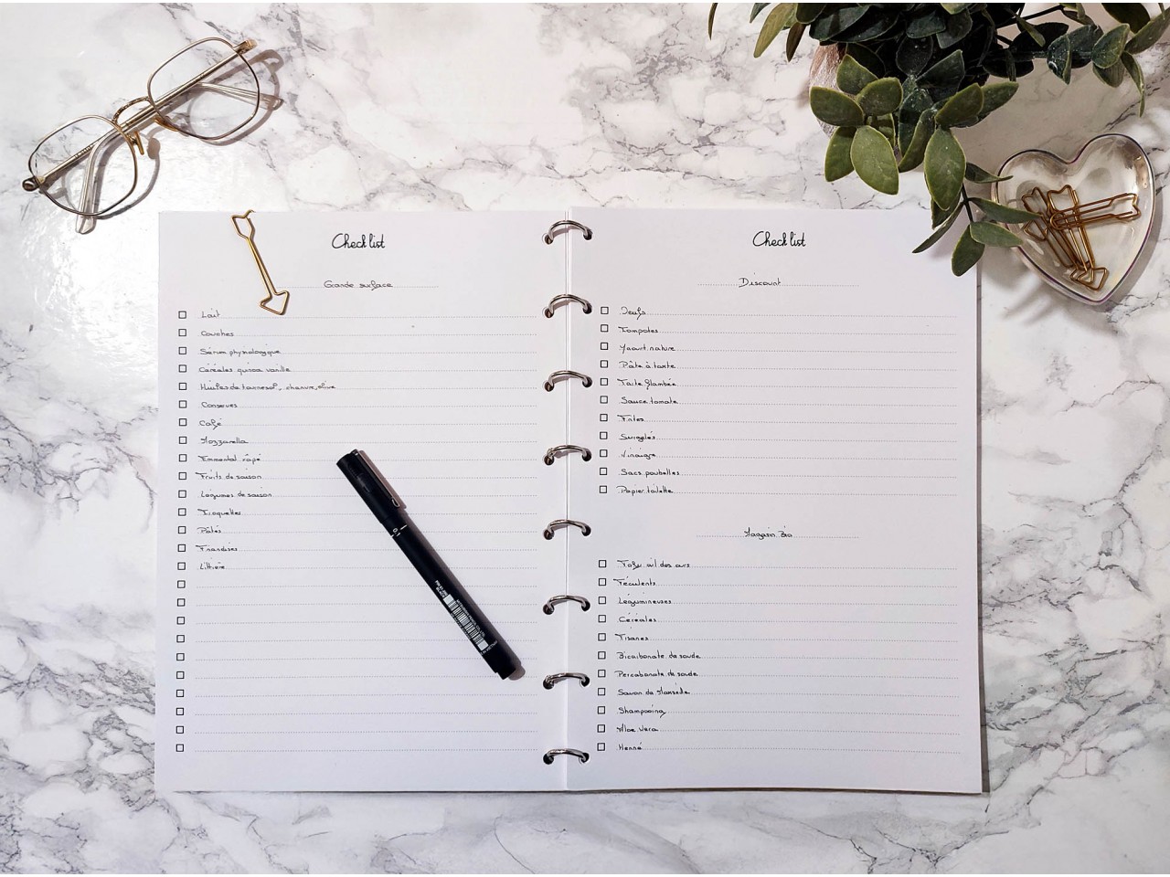 Cahier et agenda sur-mesure A4 - Anneaux de...