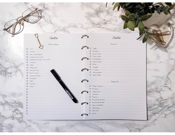 Cahier et agenda sur-mesure A4 - Anneaux de reliure