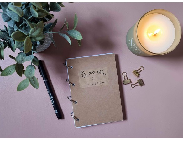 Carnet et agenda sur-mesure A6 - Anneaux de reliure