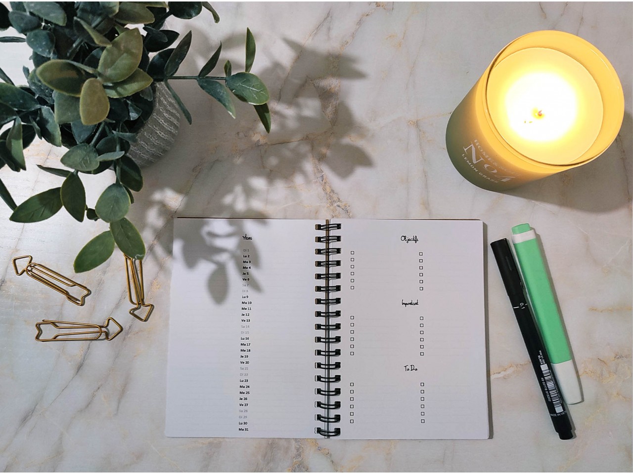 Carnet et agenda sur-mesure A6 - Spirales