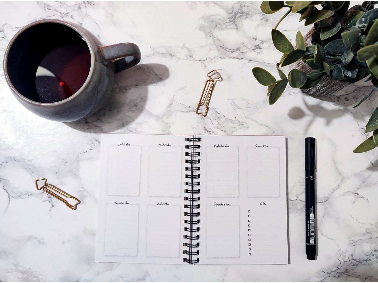 Carnet et agenda sur-mesure A6 - Spirales