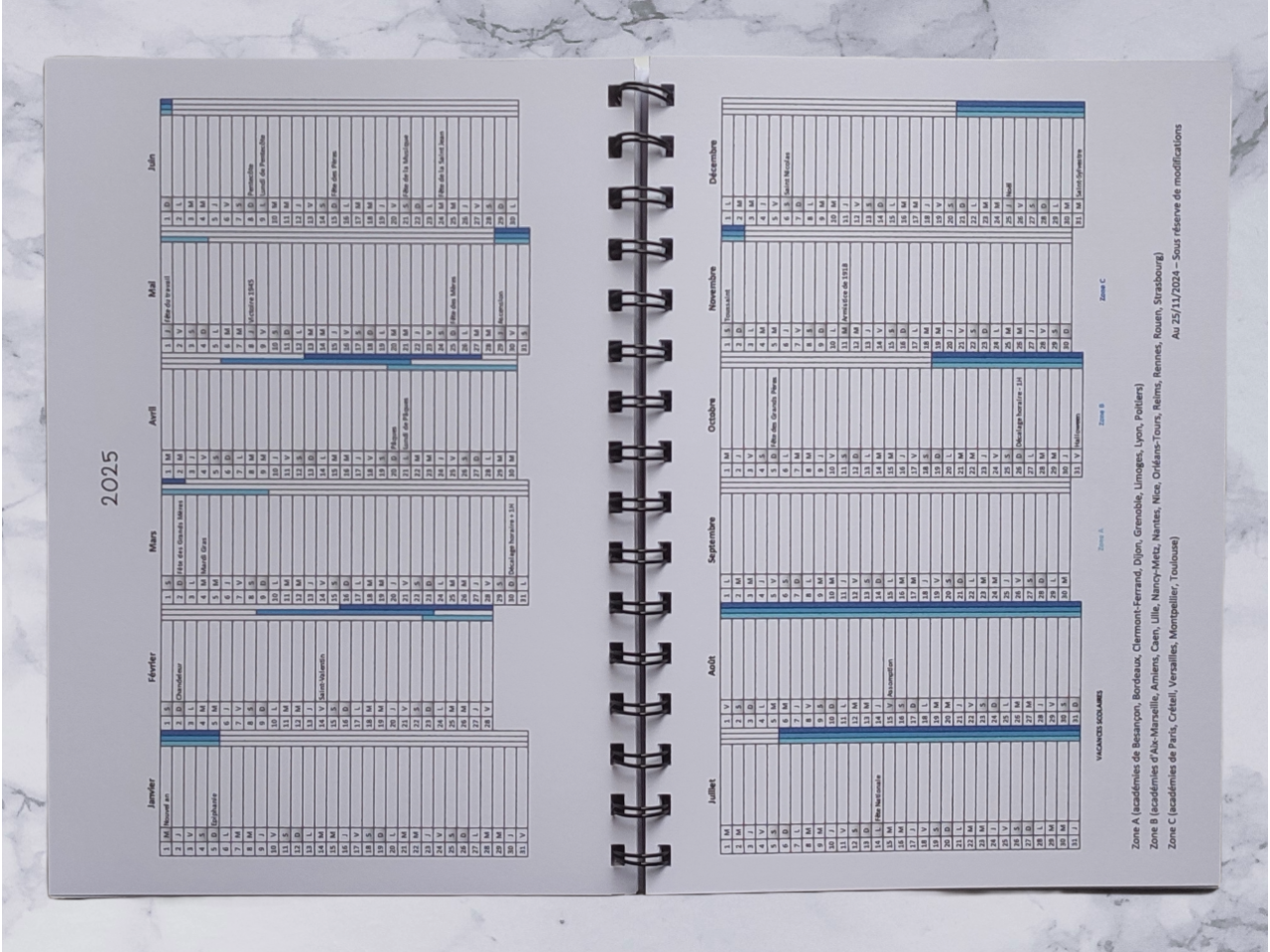 Agenda Mensuel - L'essentiel