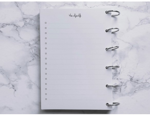 Mes objectifs de l'année - A4