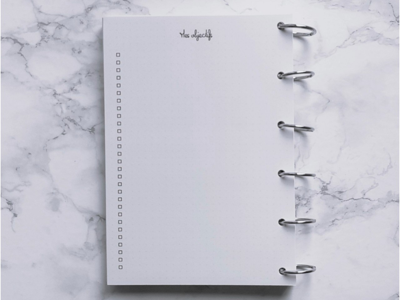 Mes objectifs de l'année - Bujo