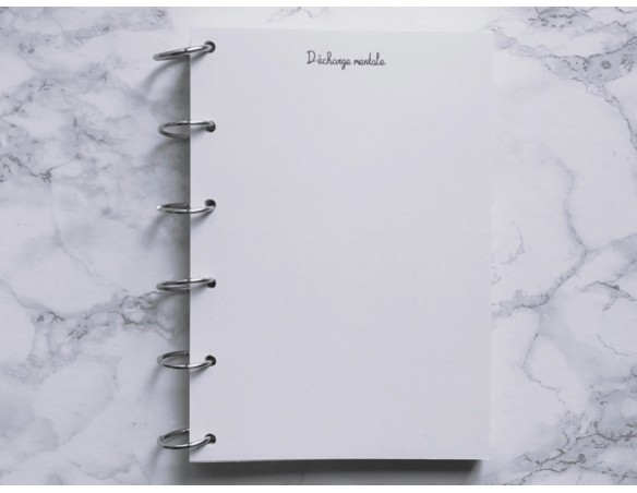 Décharge mentale - Bujo