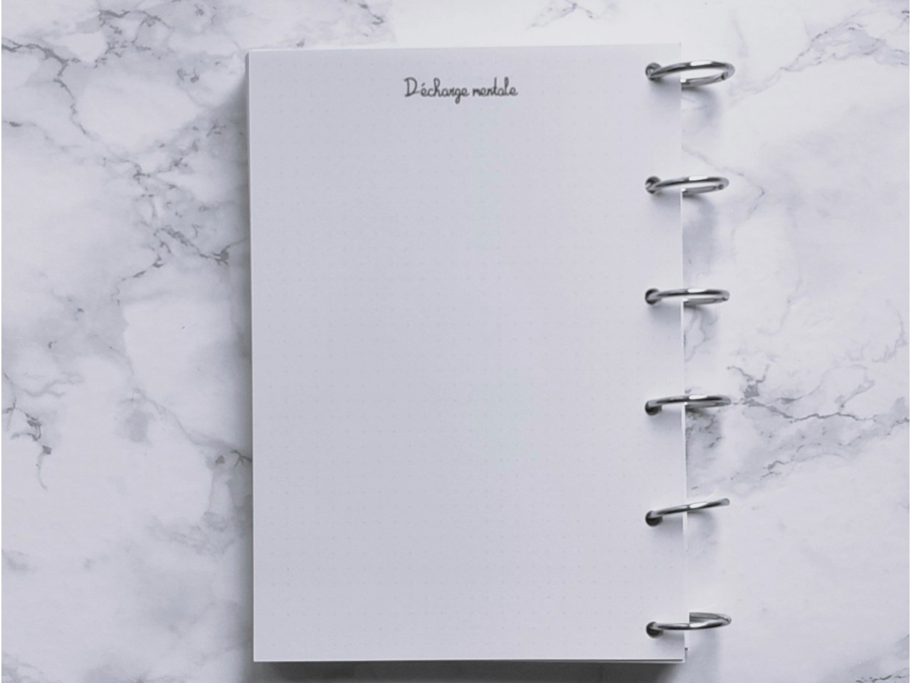 Décharge mentale - Bujo