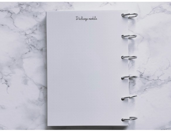 Décharge mentale - Bujo